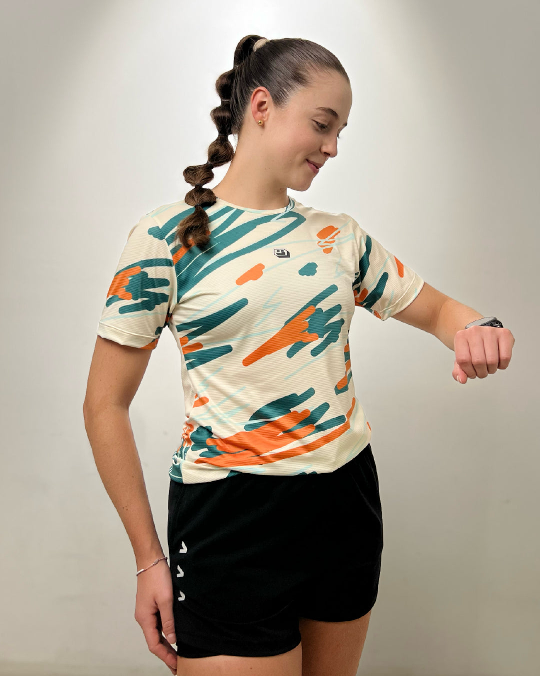 Jersey Graffiti Beige - Mujer