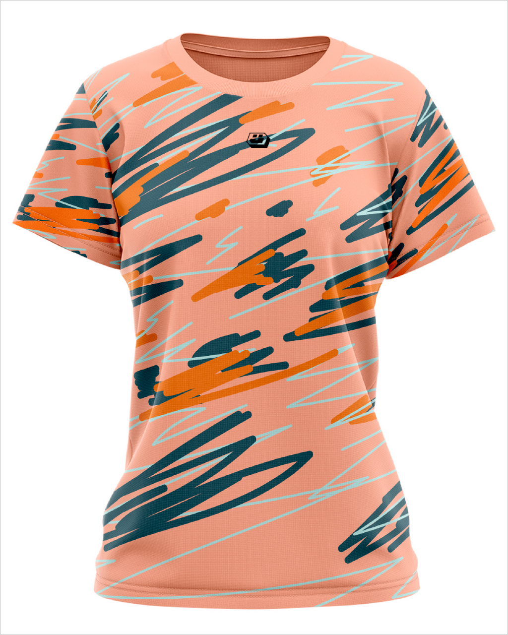 Jersey Graffiti Coral - Mujer