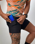 Pantaloneta Momentum Negra - Hombre