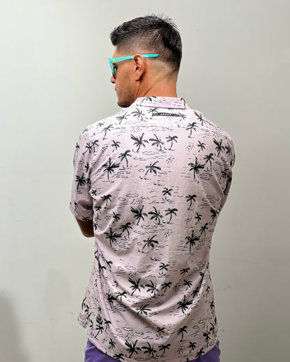 CAMISA PALMS ROSA | HOMBRE