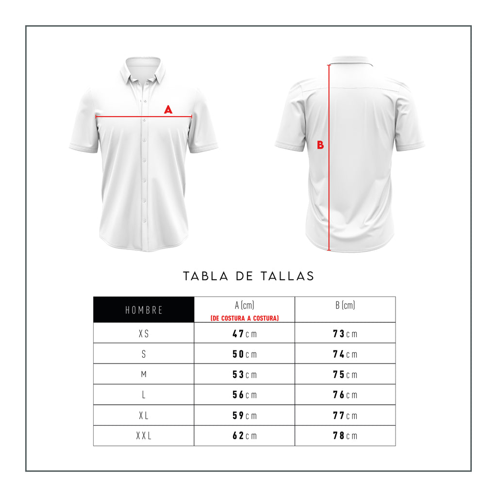 Ropa Ciclismo Colombia, Tallas Camisa MTB