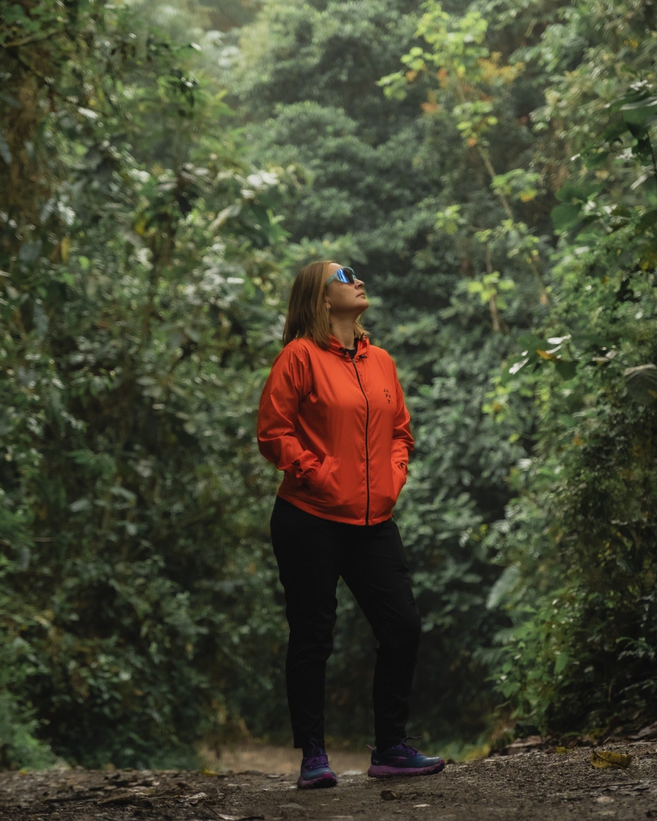 Cortavientos Naranja - Mujer