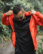 Cortavientos Naranja - Hombre