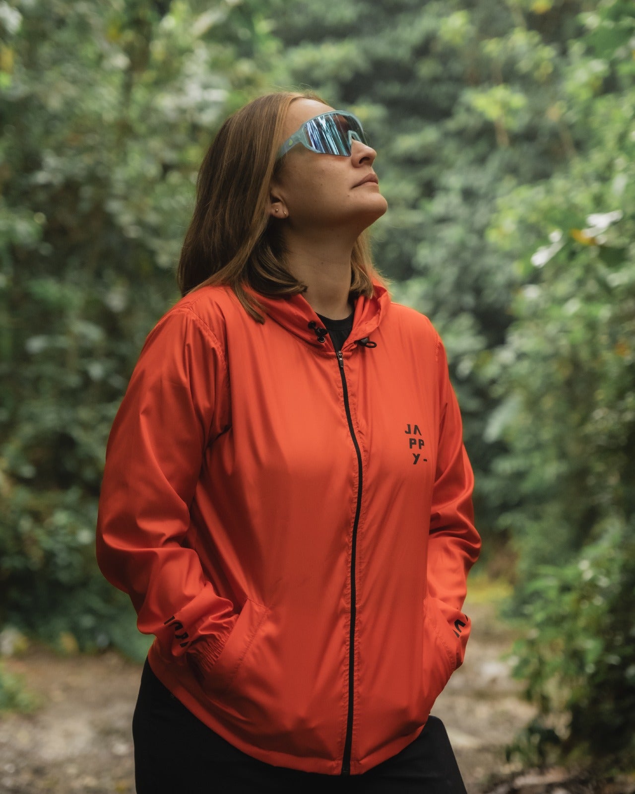 Cortavientos Naranja - Mujer