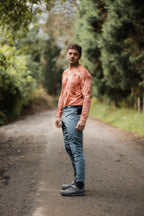 HUMO - Jersey ash coral - Hombre