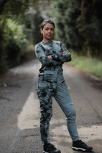 HUMO - Pantalón smoky black - Mujer