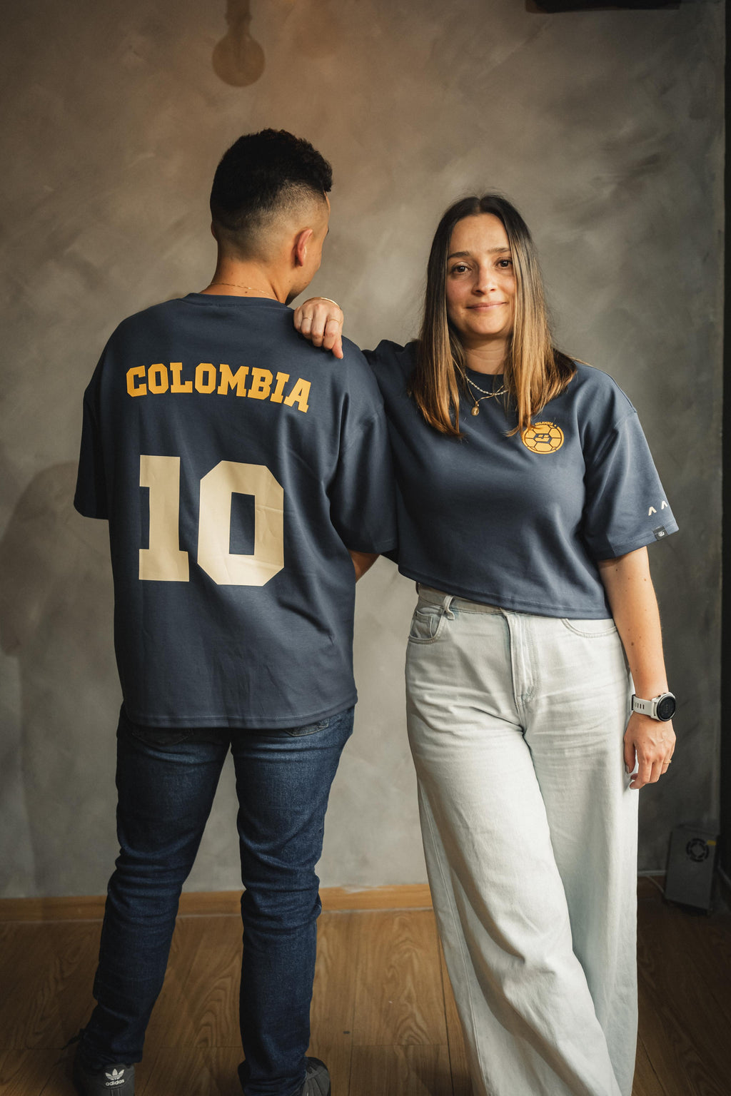 CAMISETA ALGODÓN AZUL