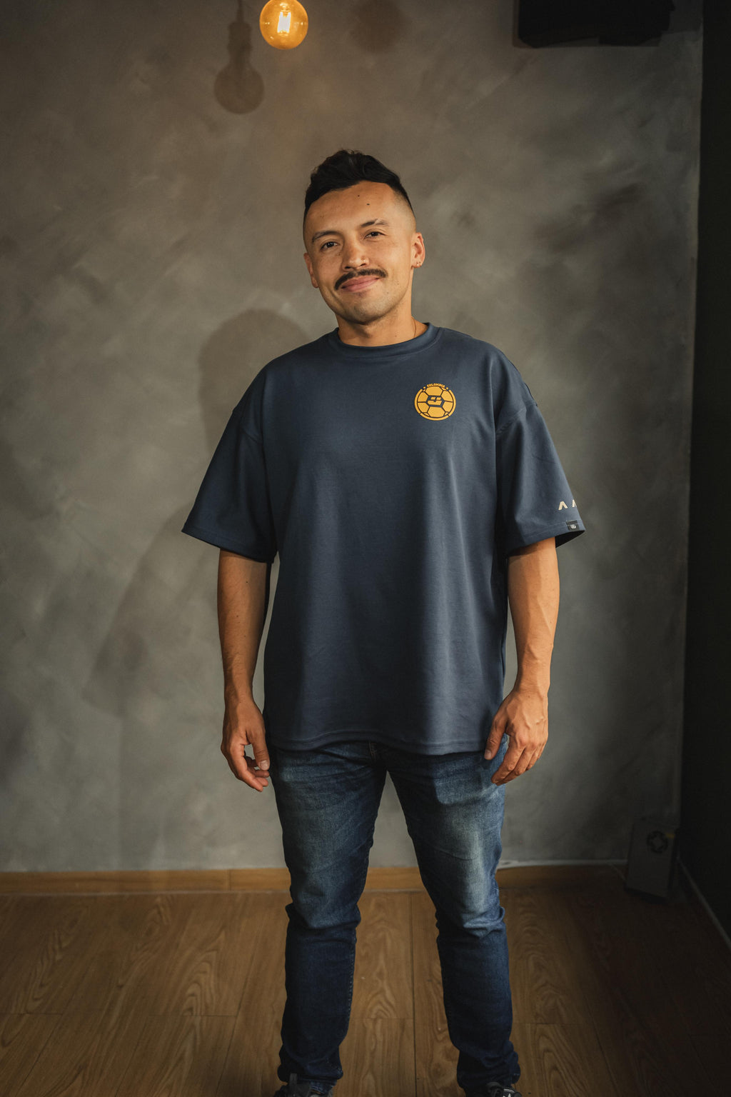 CAMISETA ALGODÓN AZUL