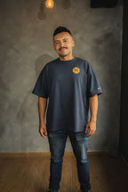 CAMISETA ALGODÓN AZUL