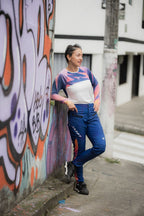 Jersey Manga RANGLAN Electric Blue -  Mujer