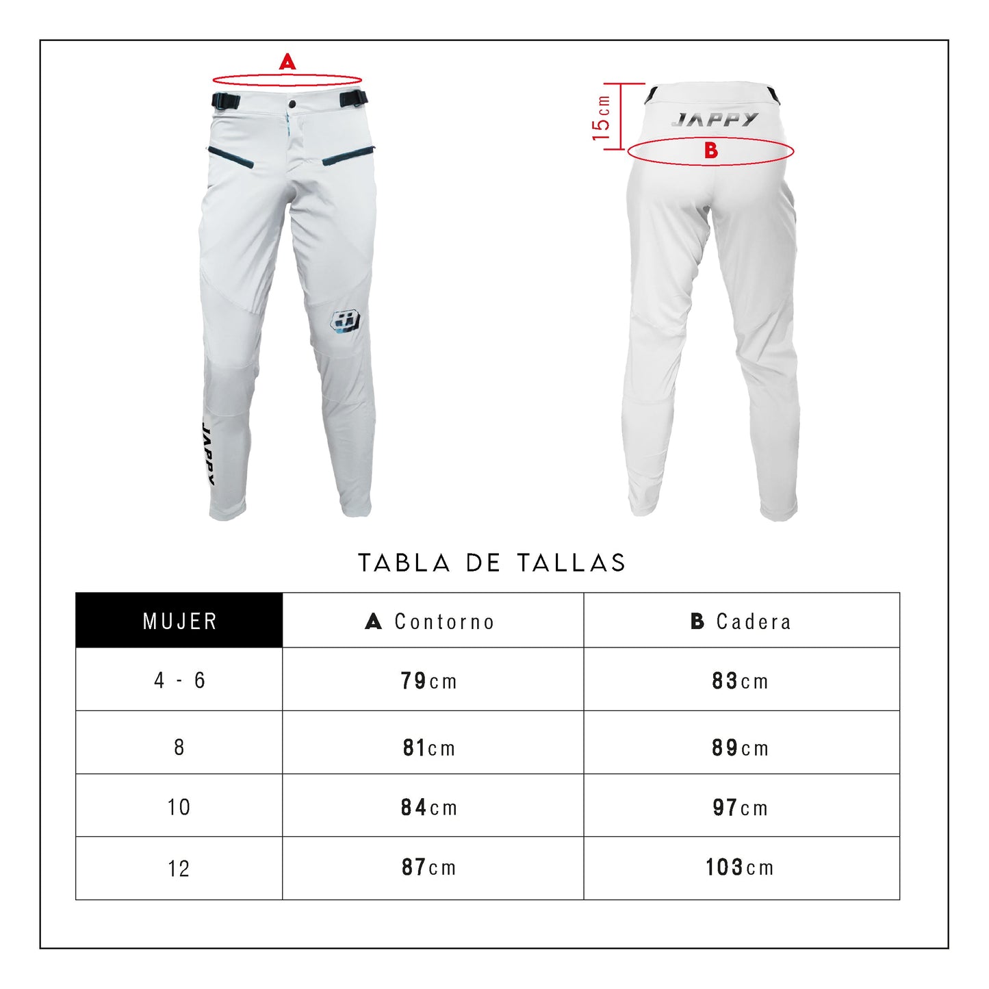 Pantalón MTB Blanco - Mujer